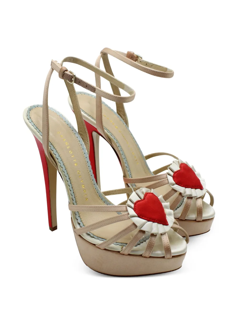 Charlotte Olympia 150mm Forever heart-embellishment platform sandals | Image 2