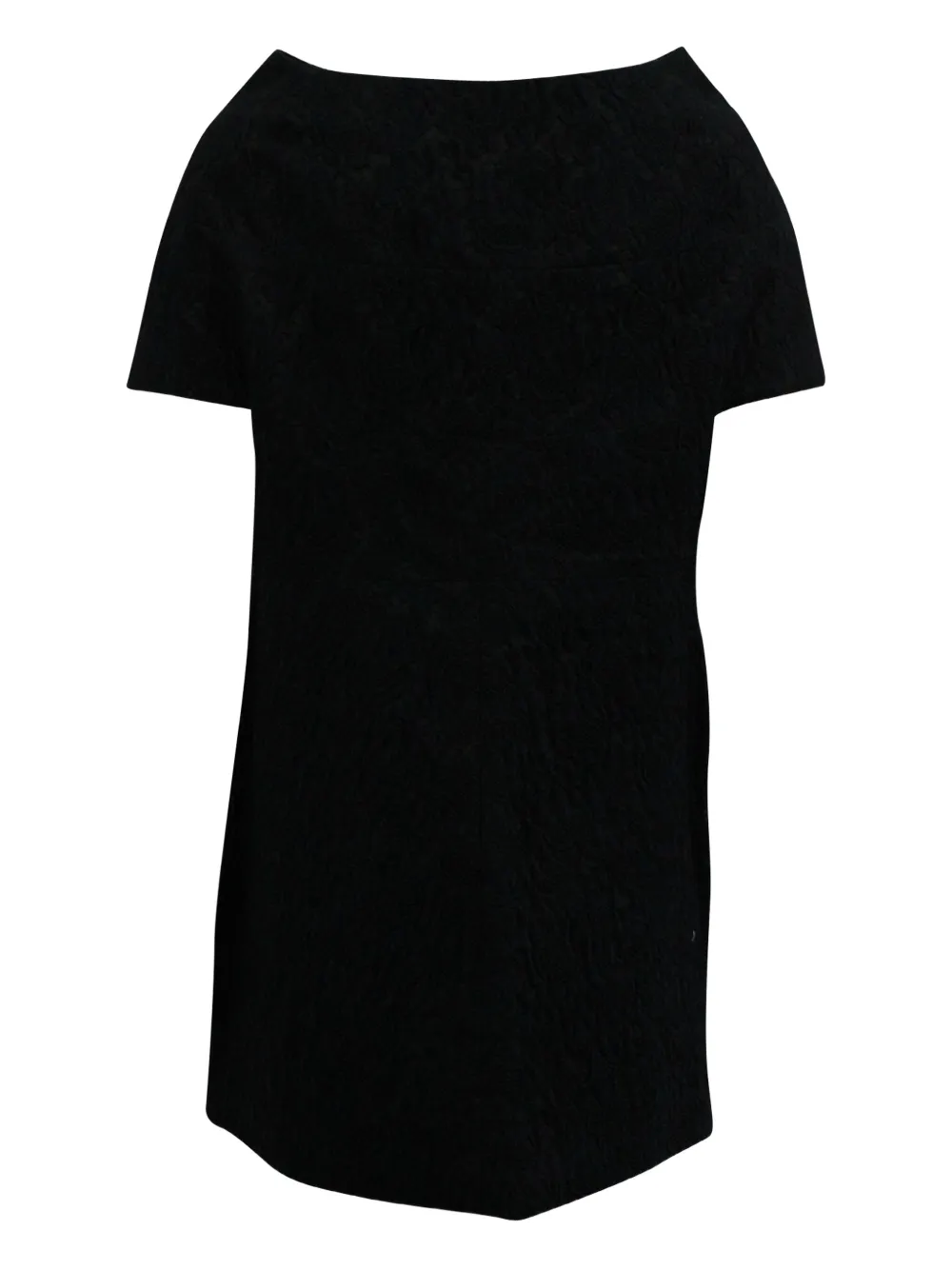 Pre-owned Marni Boat-neck Short-sleeve Coat In Black