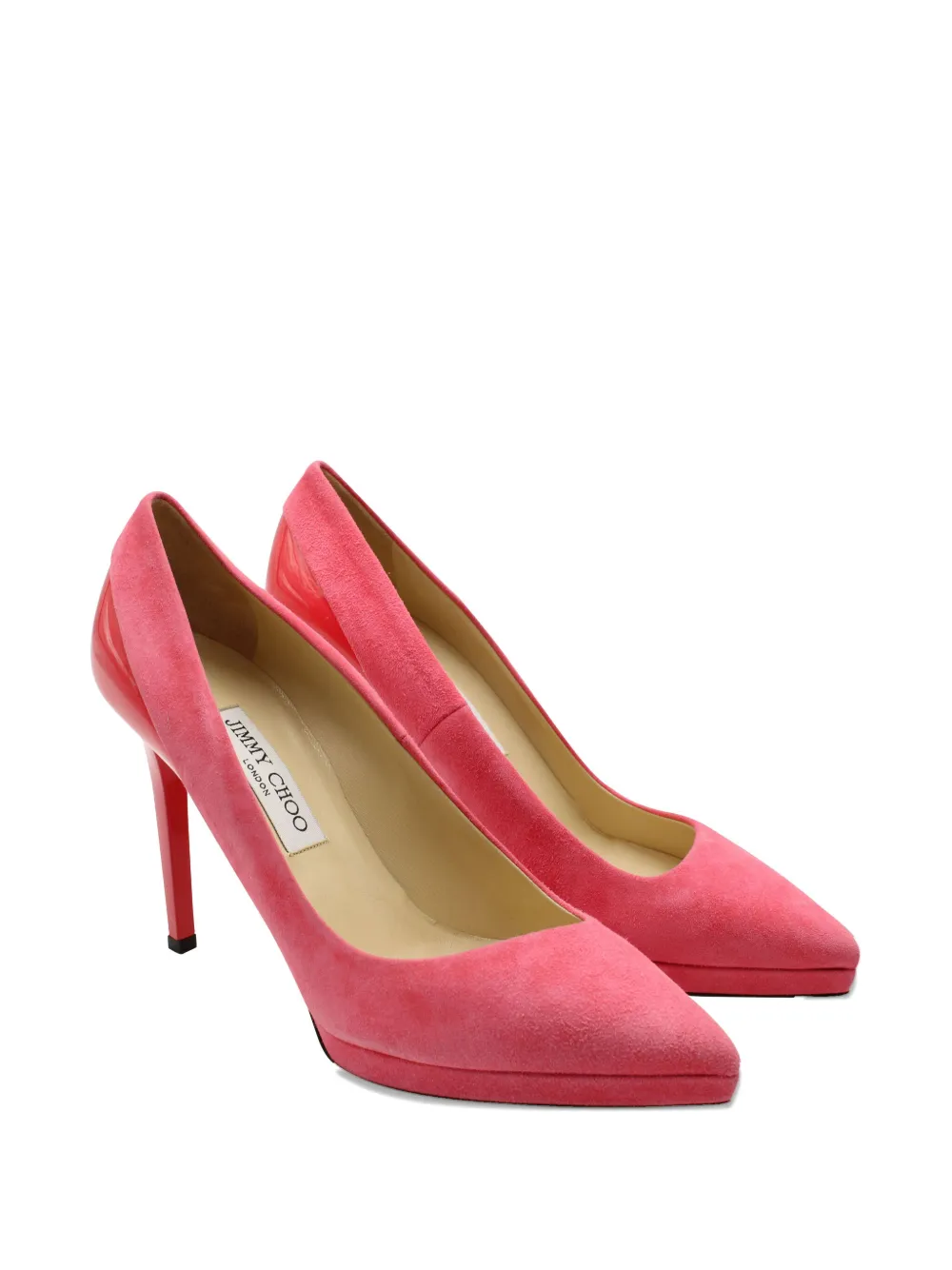 Jimmy Choo Pre-Owned suede heeled pumps - Roze