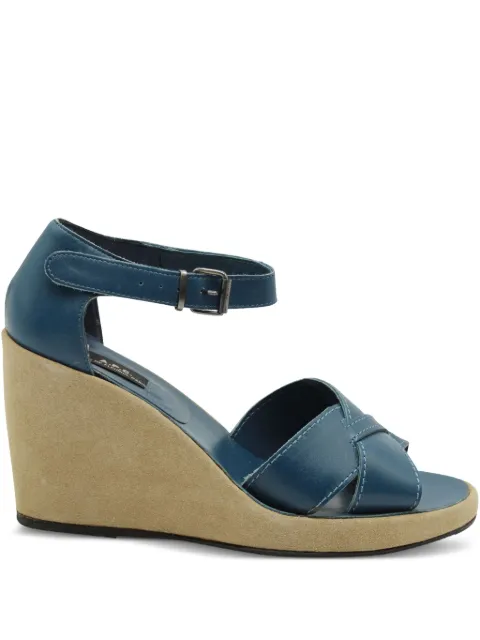 A.P.C. cross-straps wedge sandals