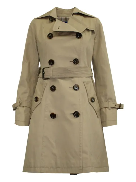 Burberry Pre-Owned gabardina con doble botonadura