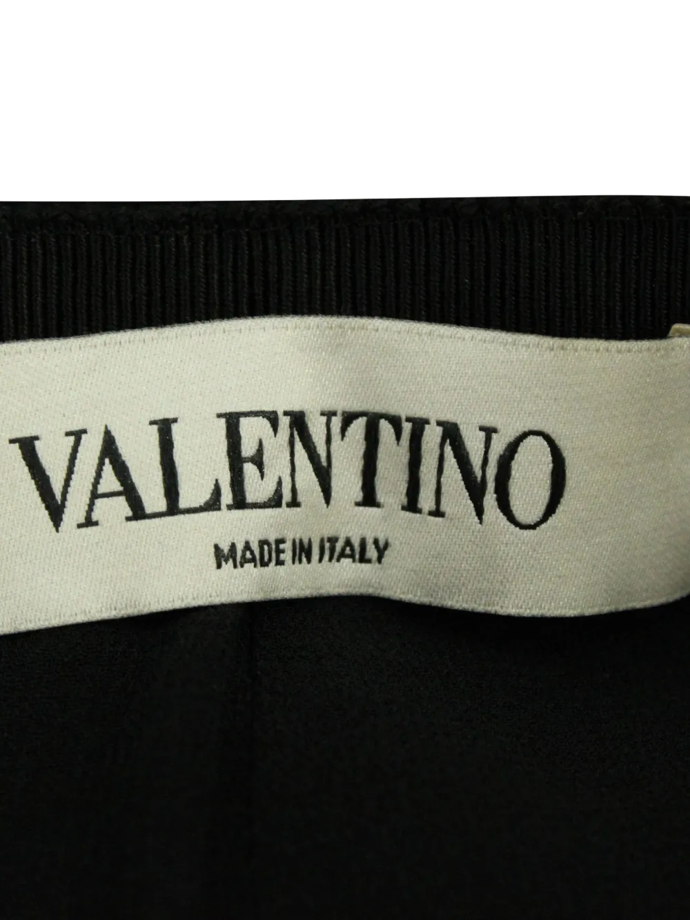 Pre-owned Valentino Zip-detail Lace Trousers In Black