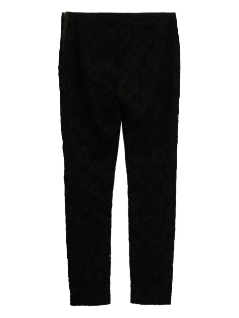 Valentino Garavani Pre-Owned zip-detail lace trousers