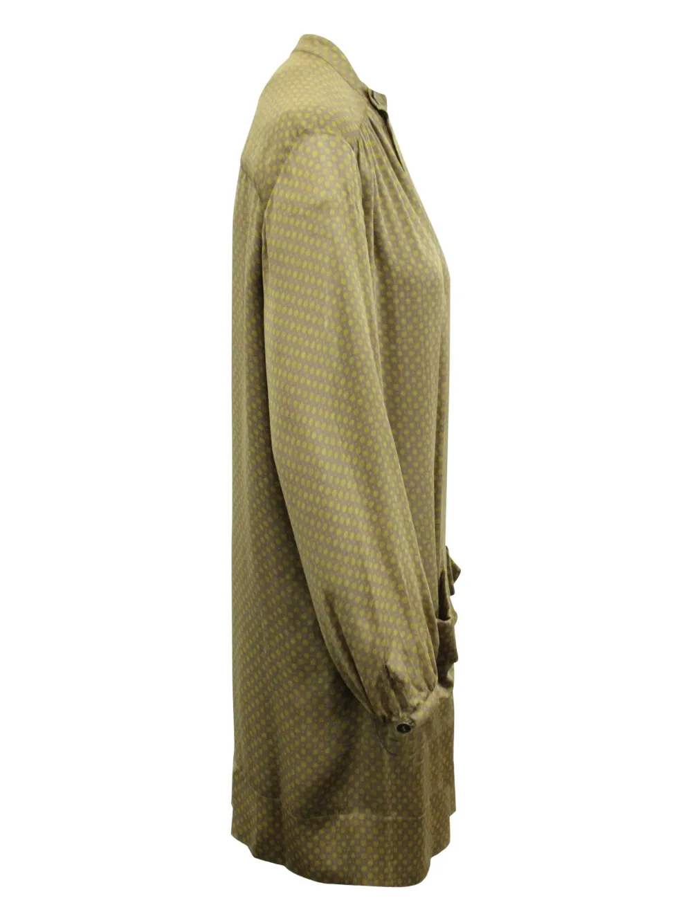 Pre-owned Stella Mccartney Silk Dress In Brown