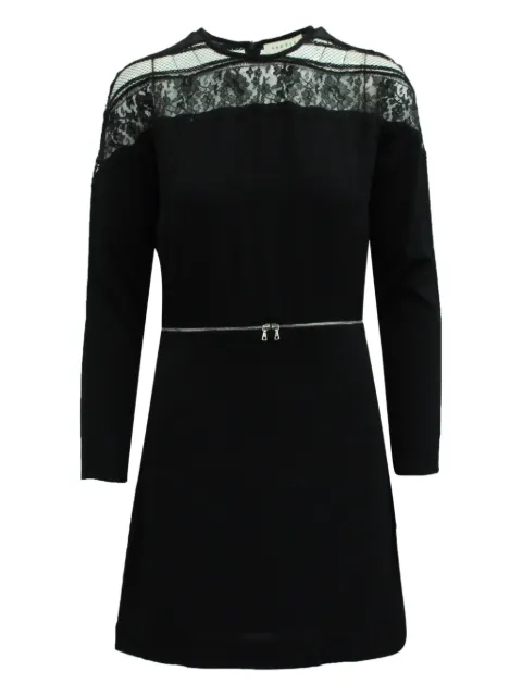 SANDRO فستان ميني بإضافات دانتيل وزينة سحاب