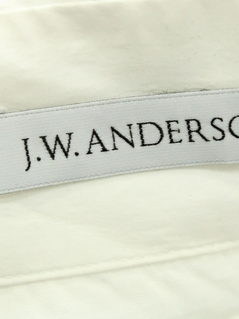 Pre-owned Jw Anderson Landscape-print Button-down Shirt In White