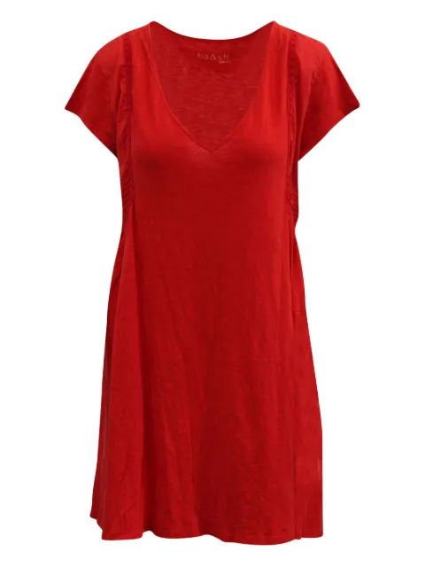 Ba&Sh gathered-fold V-neck mini dress