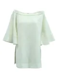 Ellery Elize bell-sleeve off-the-shoulder blouse - White