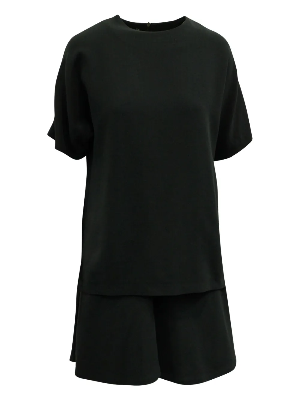 Pre-owned Brunello Cucinelli Vintage Short-sleeve Shorts Set In Black