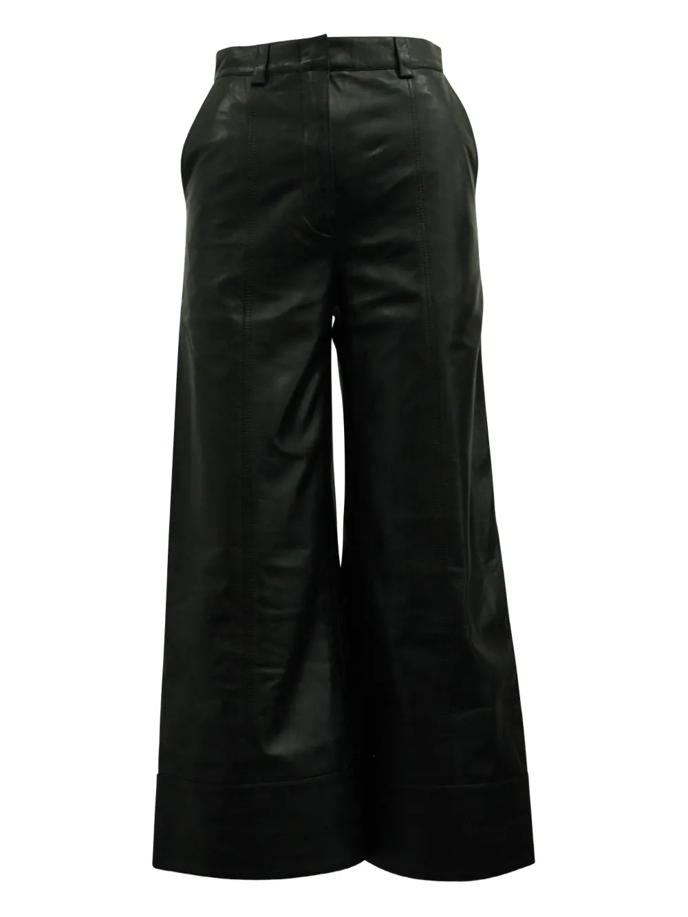 Dodo Bar Or Leather Trousers In Black