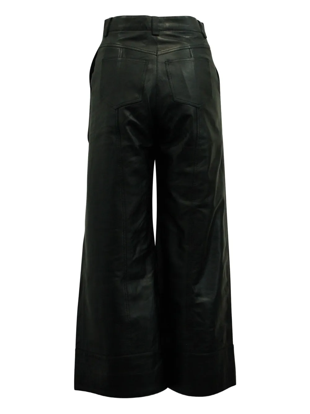Dodo Bar Or leather trousers - Zwart