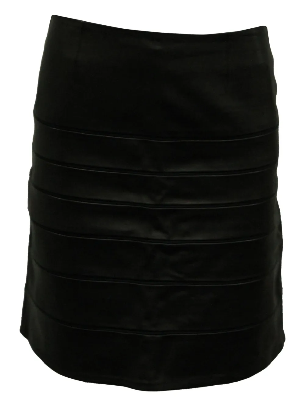 DVF Diane von Furstenberg panelled leather mini skirt | Black | Image 1
