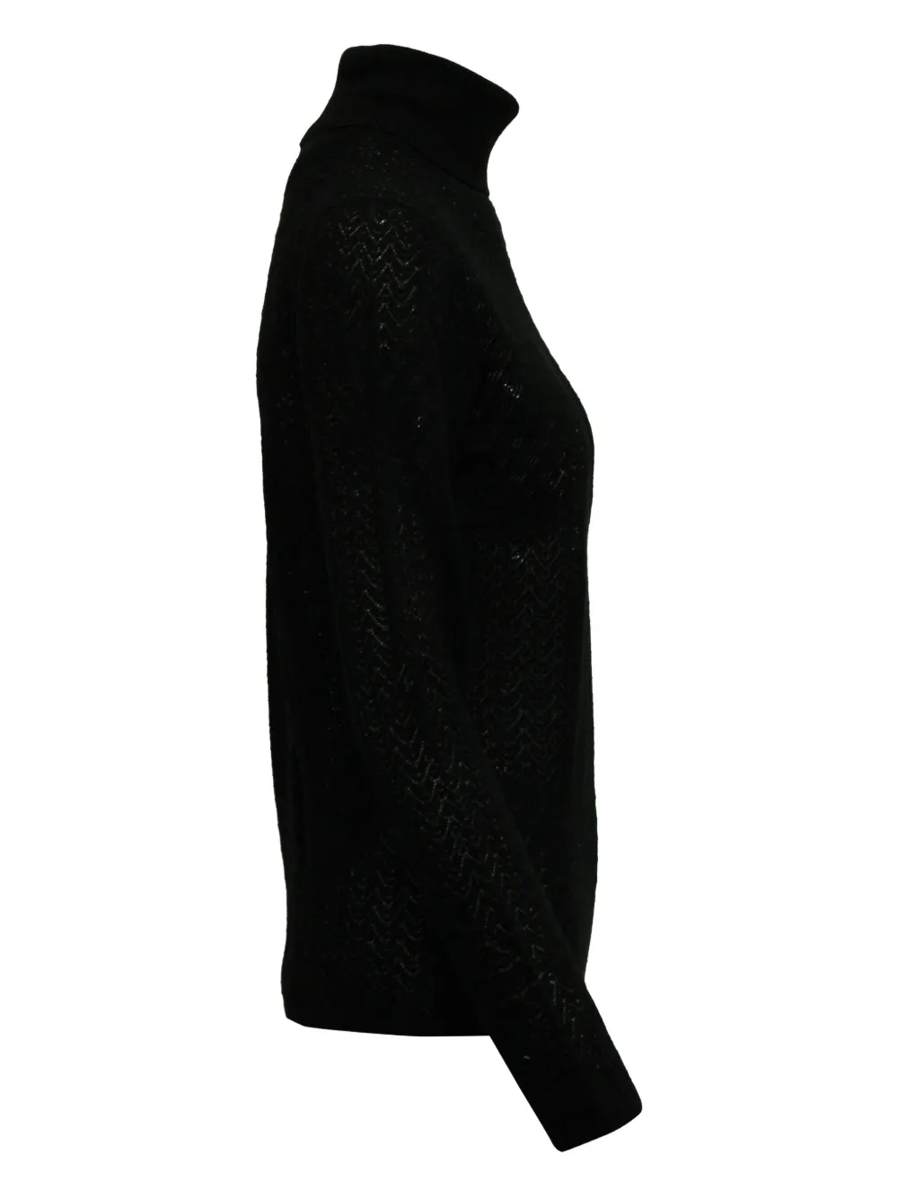 Pre-owned Diane Von Furstenberg Turtleneck Knit Sweater In Black