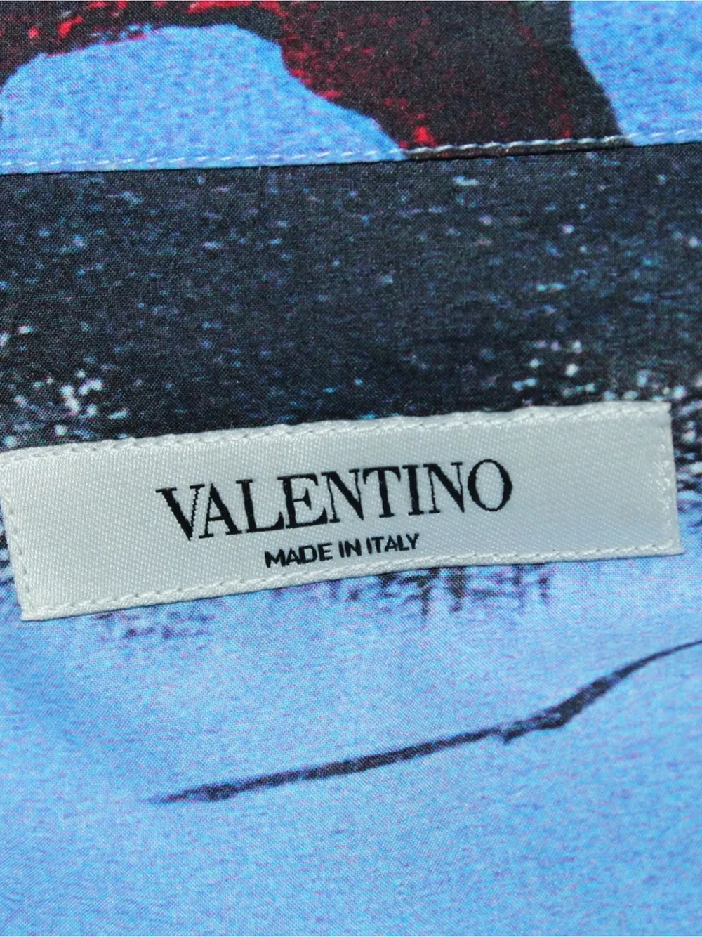 Pre-owned Valentino X Roger Dean Floating Island Vacation Shirt In Blue