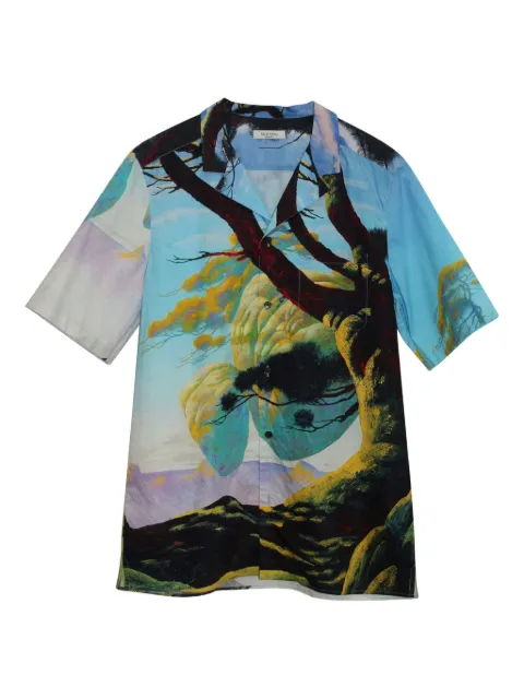 Valentino Pre-Owned x Roger Dean Floating Island Vacation shirt