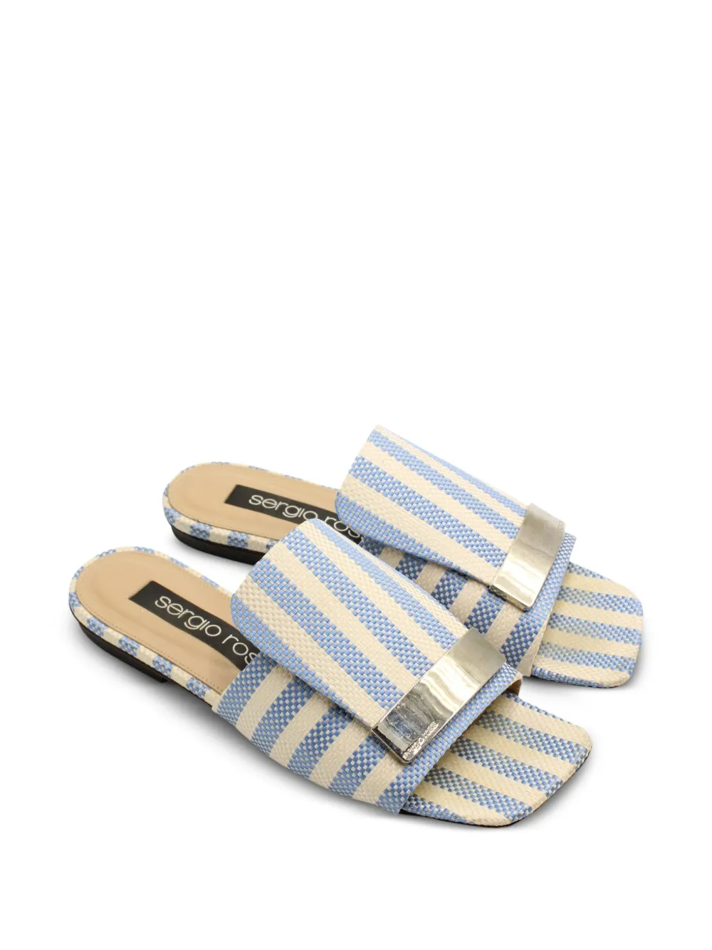 Sergio Rossi Vintage striped flat sandals | Image 2