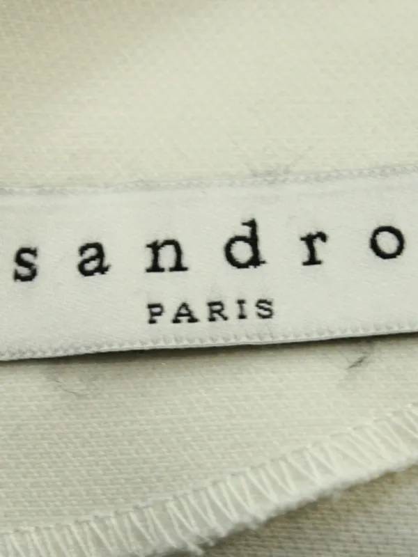SANDRO フリルスリーブ ミニドレス | FARFETCH JP