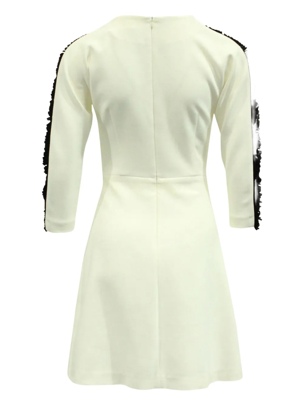 SANDRO frill-sleeve shift mini dress - WHITE | WHITE