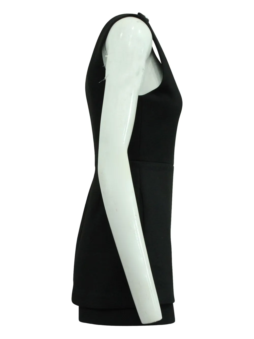 Pre-owned Maje Irisa Sleeveless Playsuit In Black