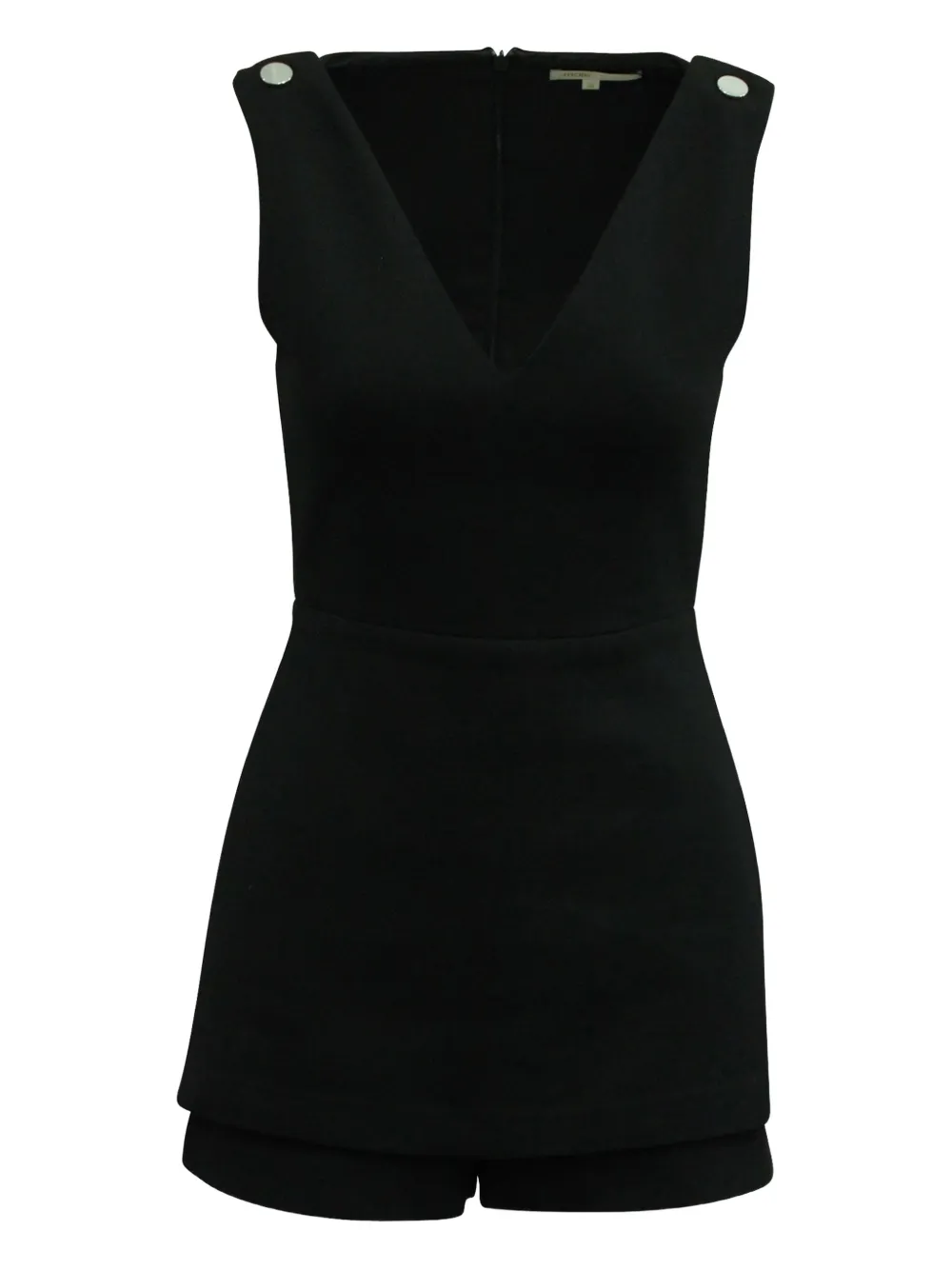 Pre-owned Maje Irisa Sleeveless Playsuit In Black