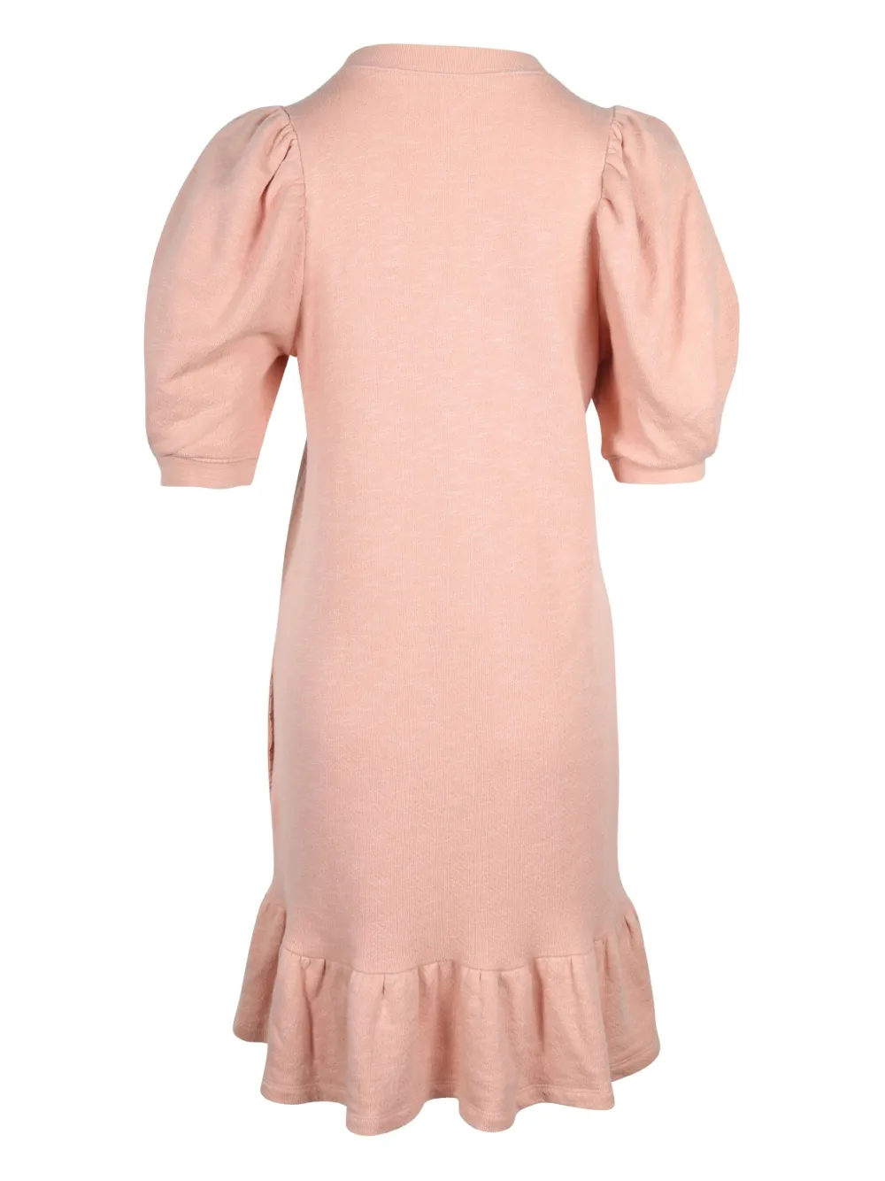 Ulla Johnson puff-sleeve frill-hem dress - Roze