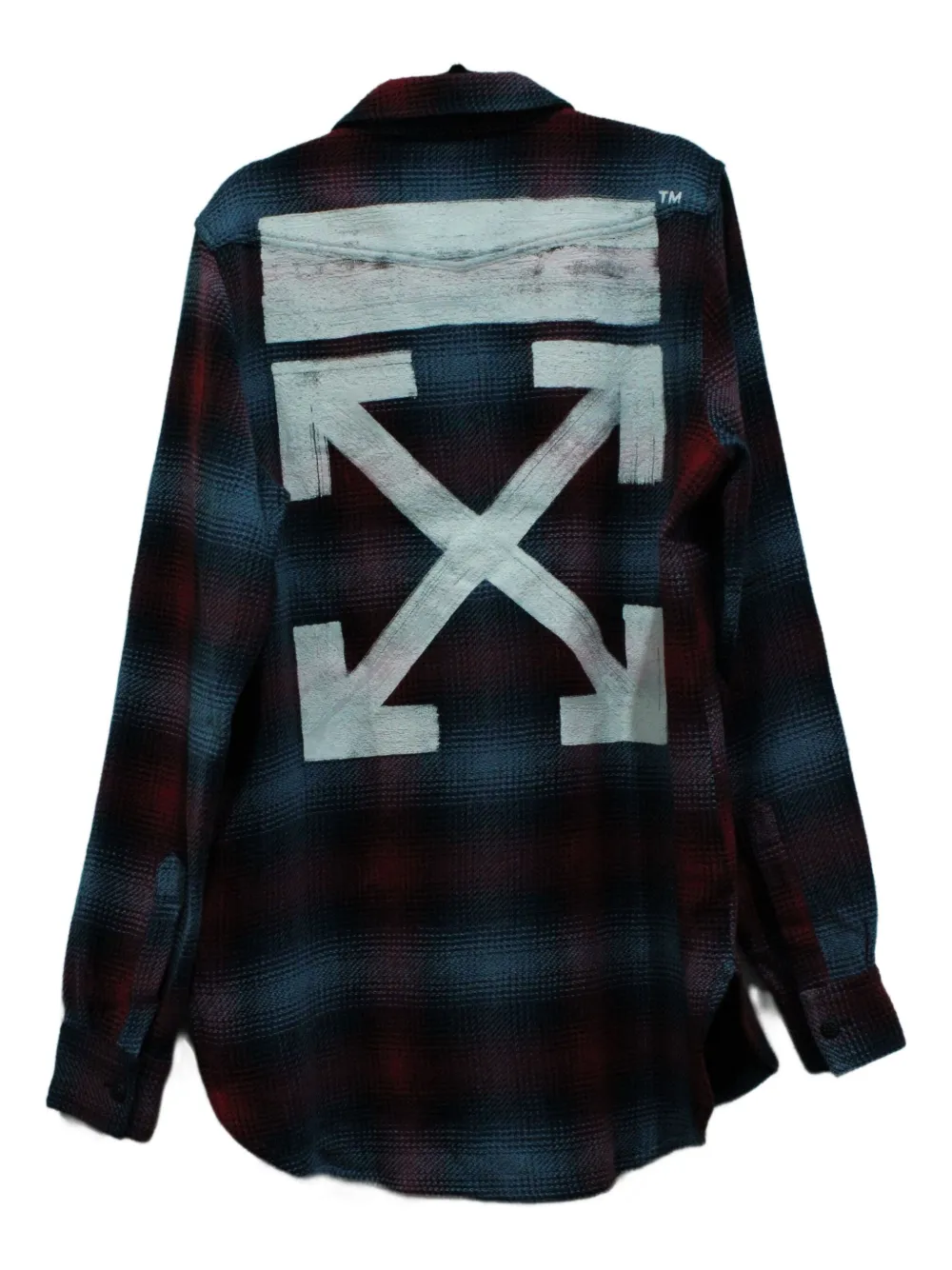 Off-White Pre-Owned قميص كاروهات بطبعة 'آروز' | Image 2