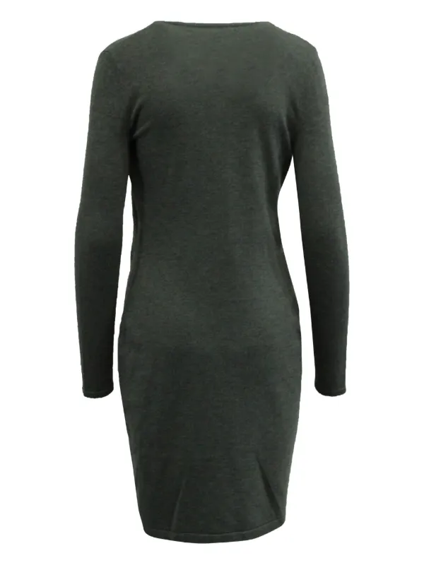 未使用　DVF 2 長袖ラップドレス　Diane Von Furstenberg DVF Diane Von Furstenberg ラップドレス | グレー | FARFETCH JP