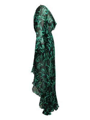 caroline constas dress green Velvet Babydoll Dress main image 0