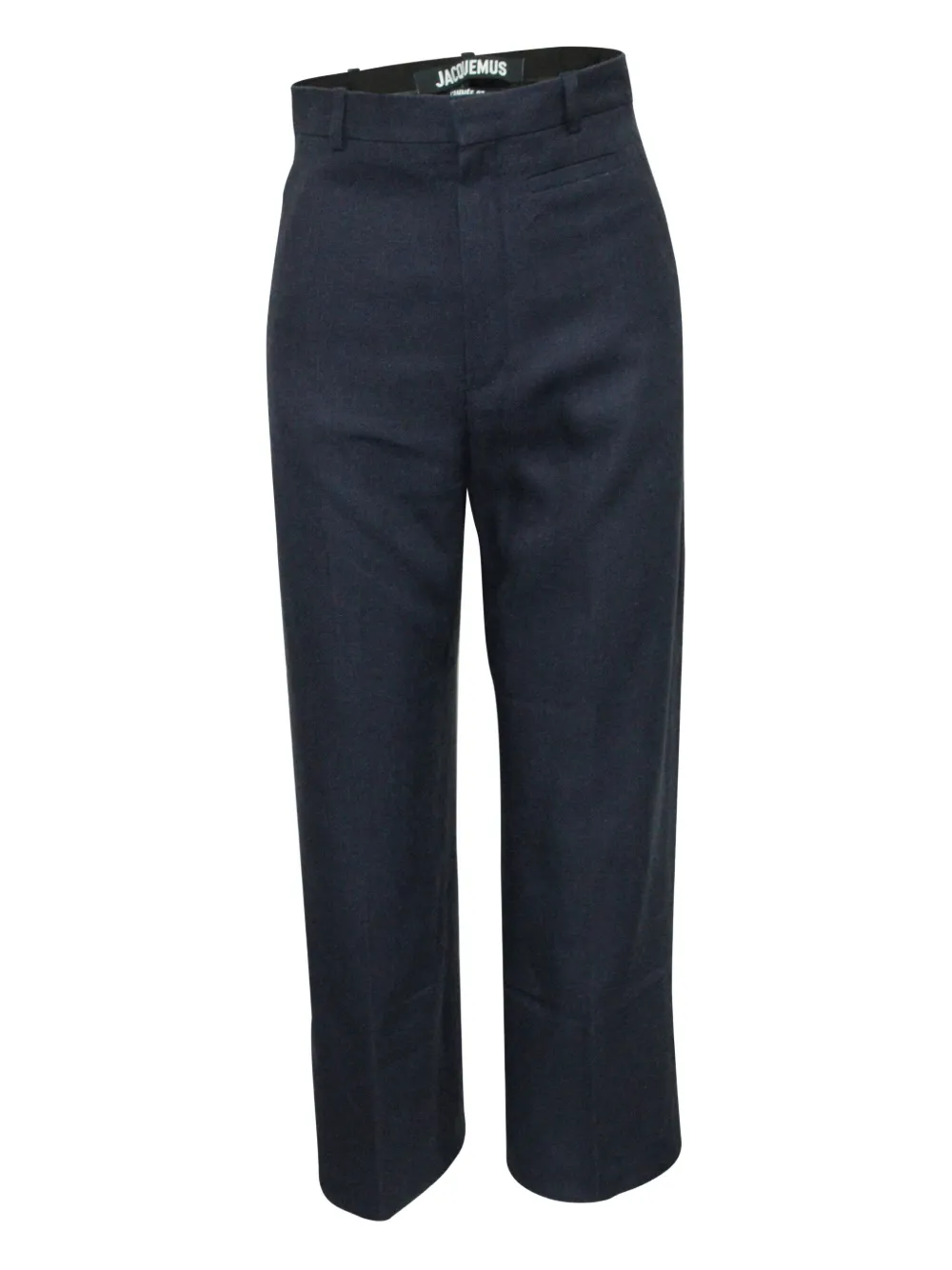 Pre-owned Jacquemus High-waist Linen Trousers In Blue