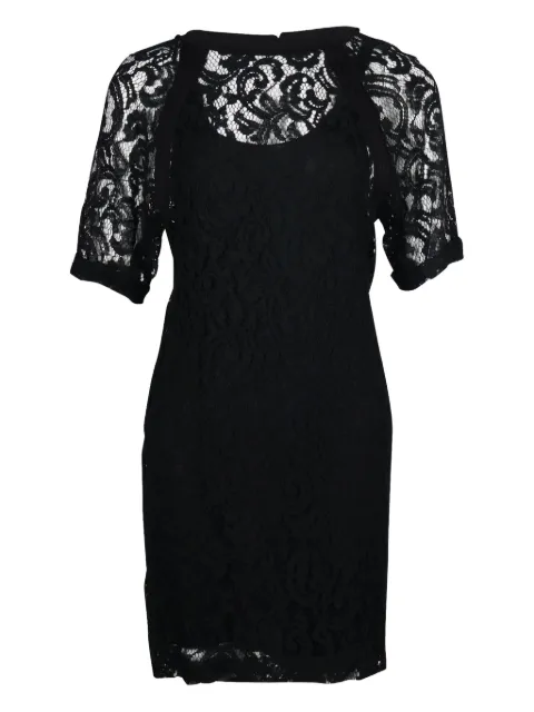 Maje lace short-sleeve mini dress