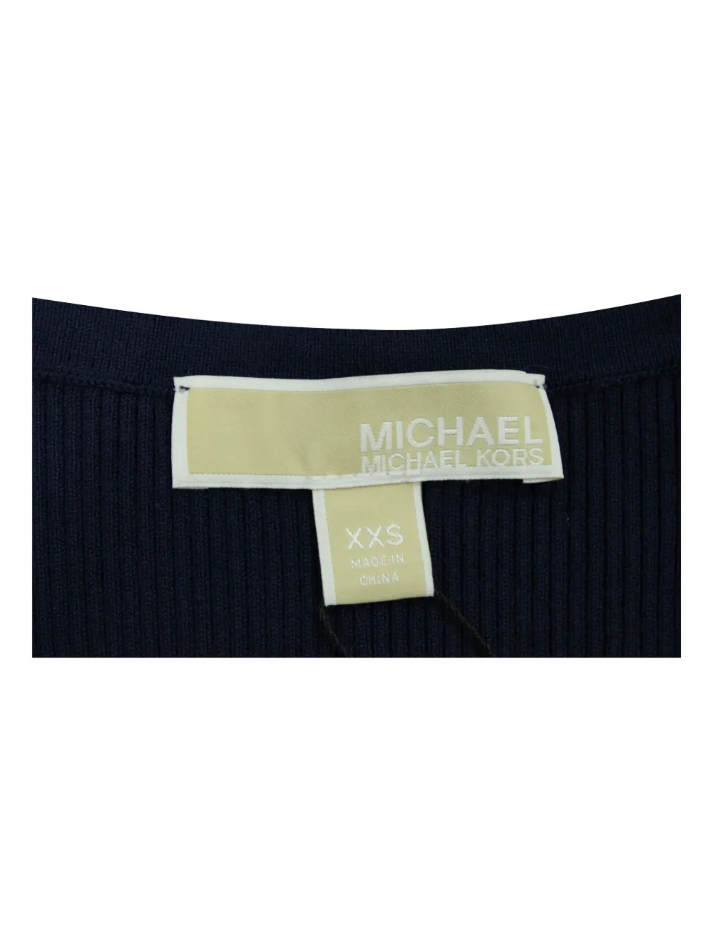 Pre-owned Michael Kors Vintage Ribbed-knit Tank Top In Blue