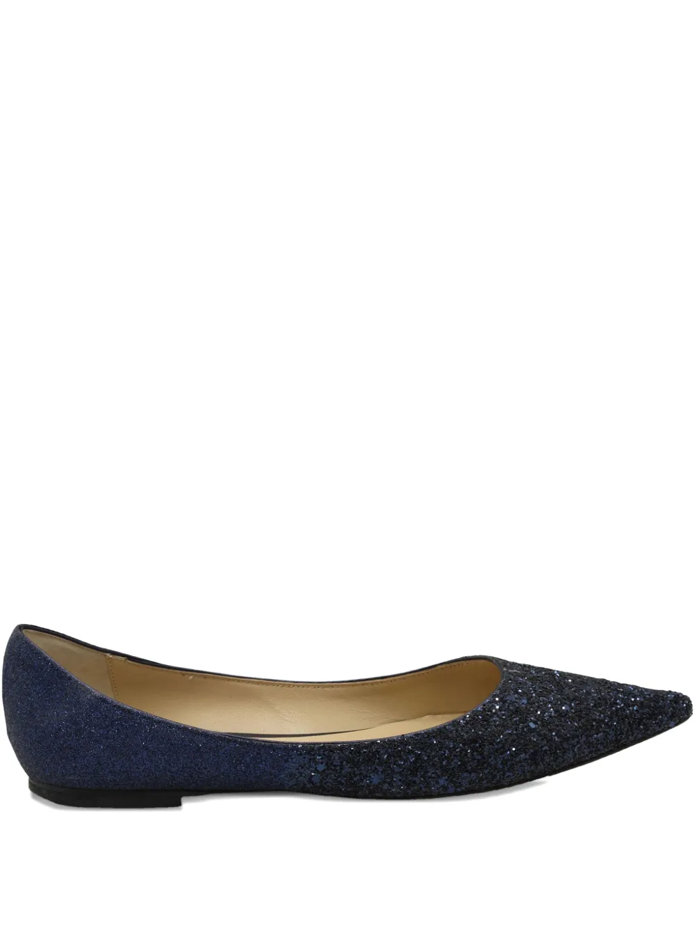 Jimmy Choo Pre-Owned Glitter Love pointed ballet flats | Blue | Image 1