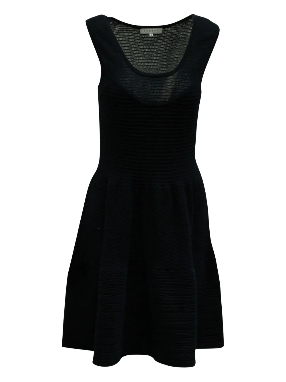 SANDRO knit skater mini dress | Blue | Image 1