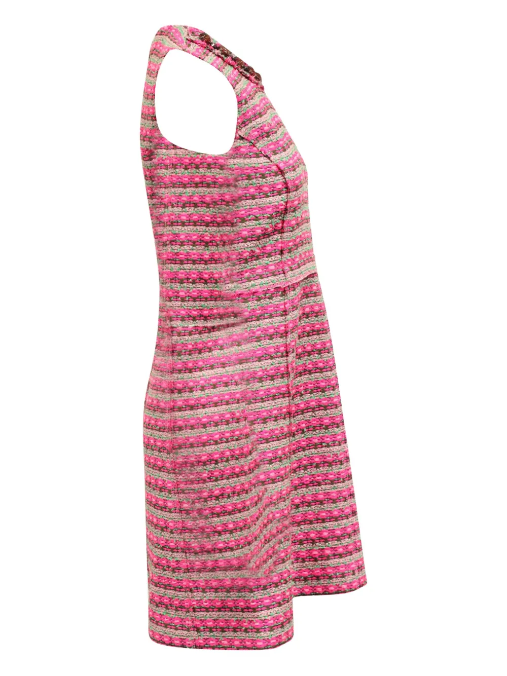 Pre-owned Marc Jacobs Vintage Striped Sleeveless Shift Dress In Pink