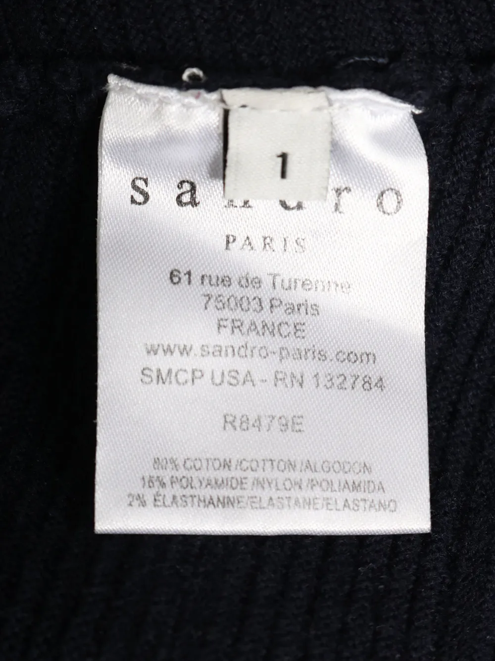 Pre-owned Sandro Scoop-neck Flared Dress In Blue