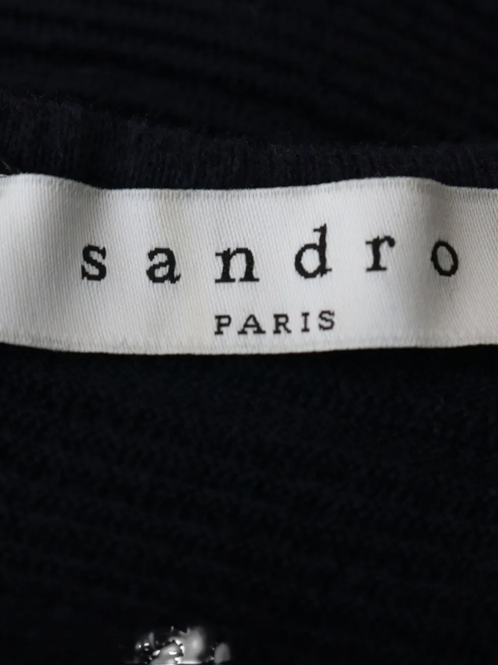 Pre-owned Sandro Scoop-neck Flared Dress In Blue
