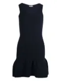 SANDRO scoop-neck flared dress - Blue