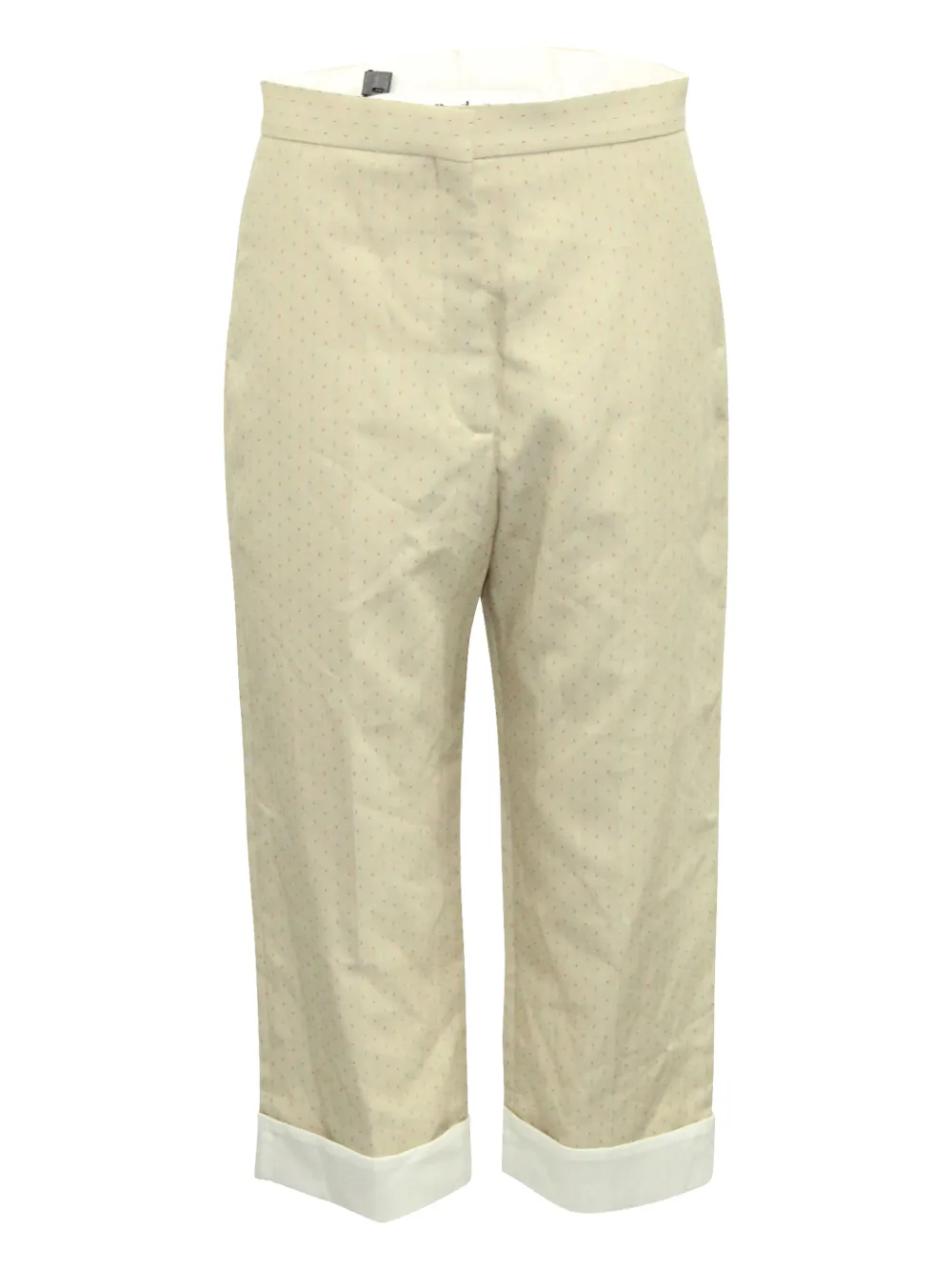 SANDRO wide-leg cropped trousers | Neutrals | Image 1