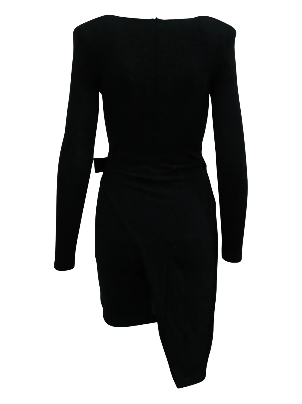 Balmain Pre-Owned wrap-dress buckle mini dress - Zwart
