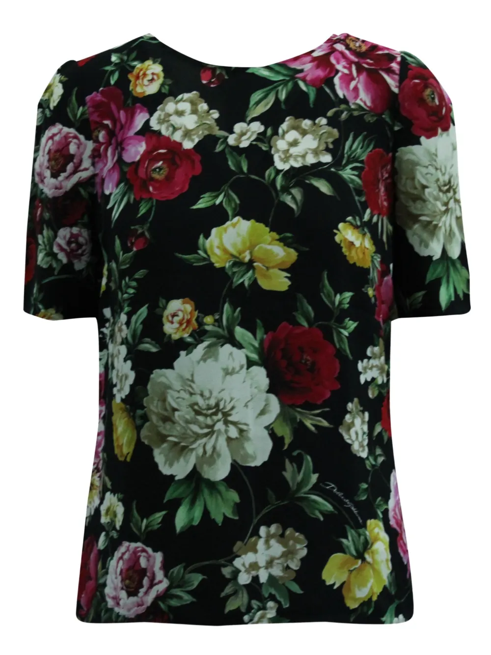 Dolce & Gabbana Pre-Owned floral-print short-sleeved blouse | черный | Image 1