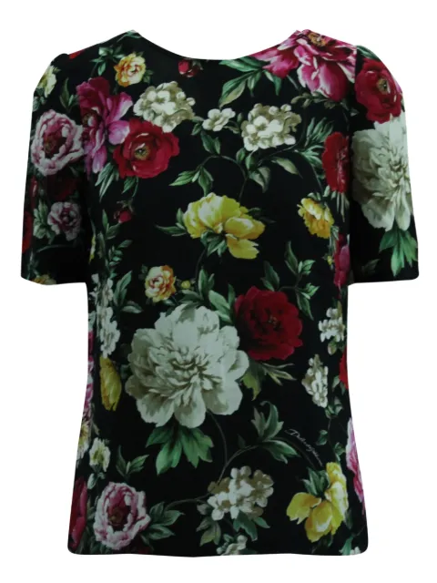 Dolce & Gabbana Pre-Owned floral-print short-sleeved blouse 