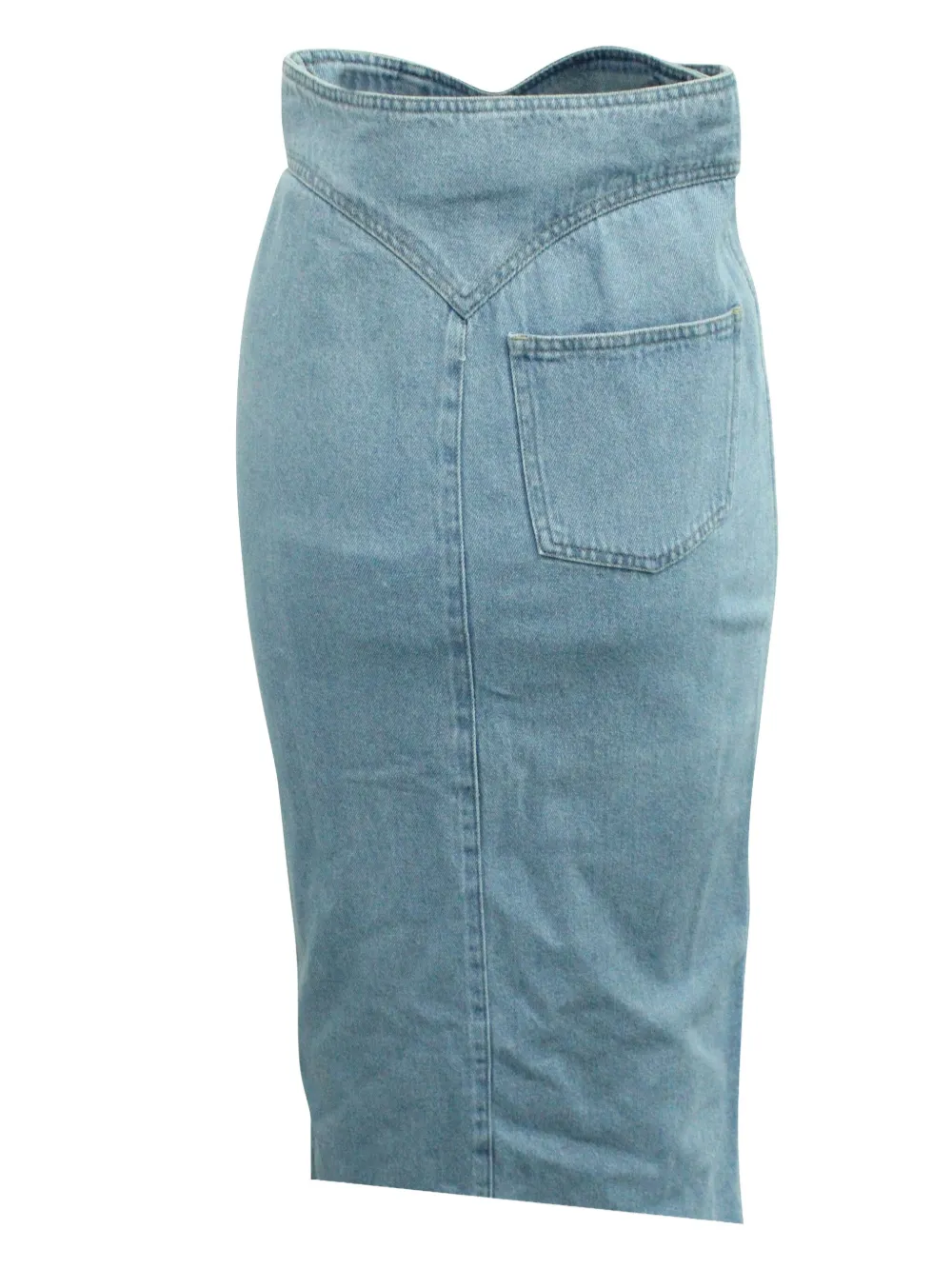 Nanushka wrap-design denim skirt | Image 2