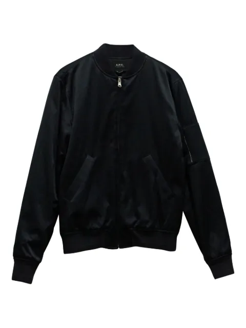 A.P.C. ribbed-collar bomber jacket