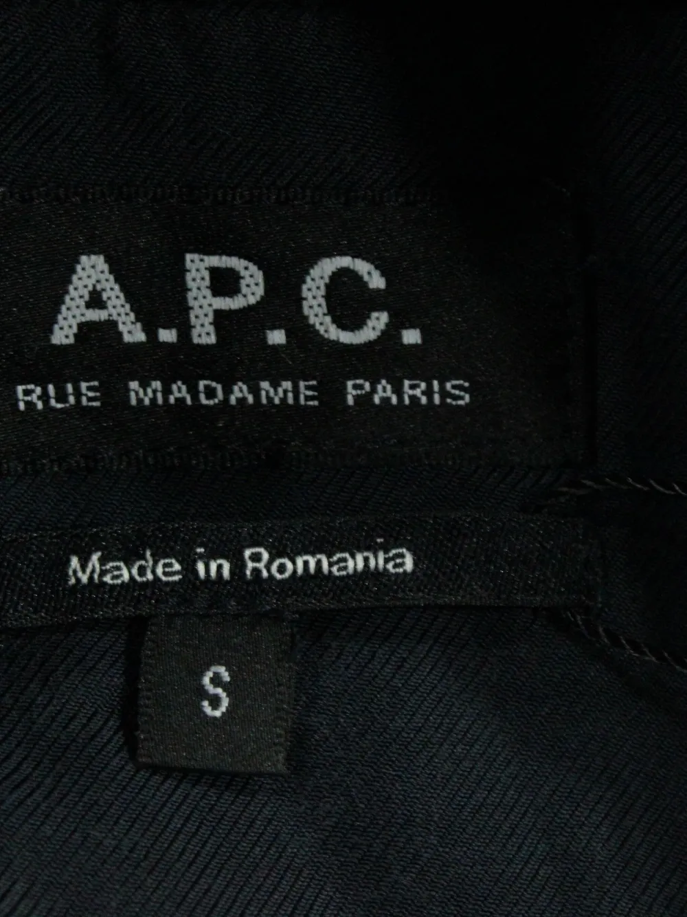  A.p.c. Ribbed-collar Bomber Jacket - Black 
