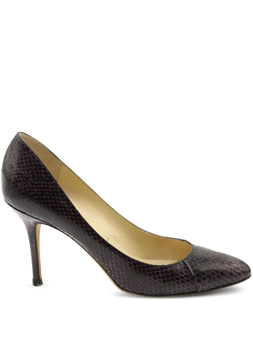 Jimmy Choo Pre-Owned snakeskin pumps | Purple | Image 1