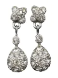 Swarovski Vintage crystal drop earrings - Silver