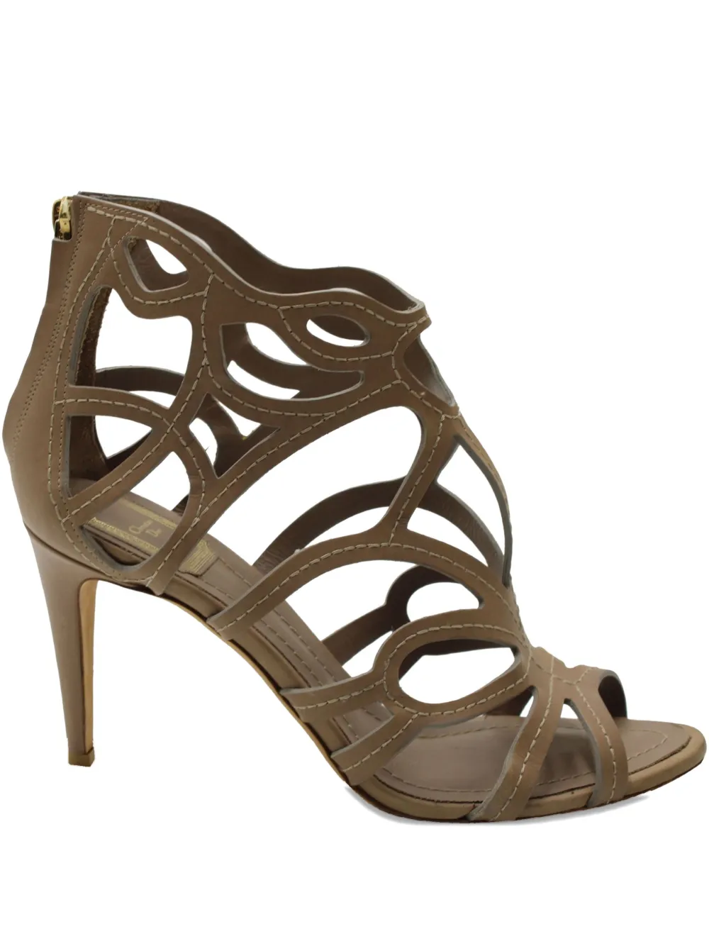 Christian Dior Pre-Owned caged high-heel sandals - Marrone