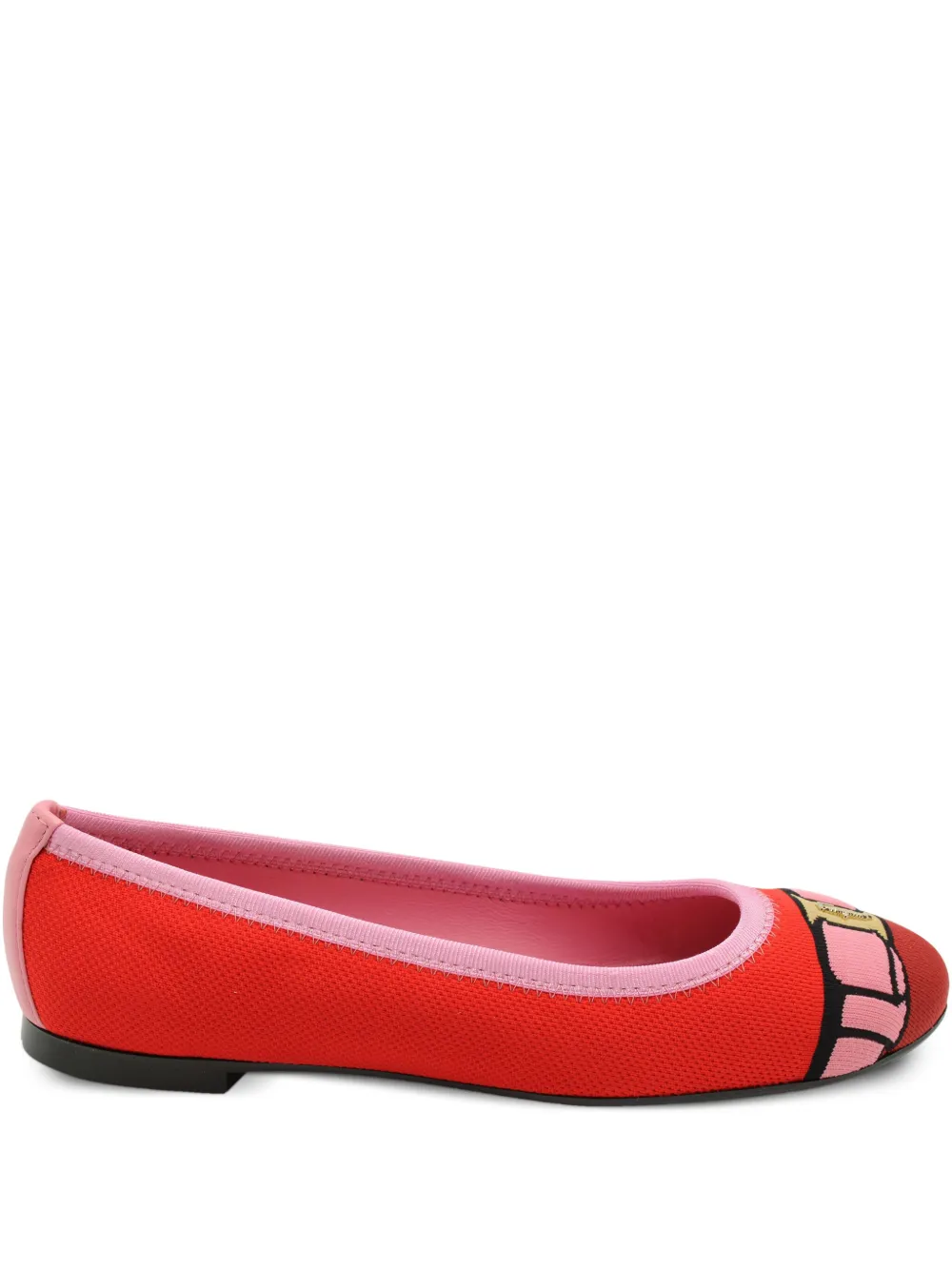 Ferragamo Pre-Owned Varina フラットパンプス - レッド Ferragamo Pre-Owned Varina フラットパンプス - レッド