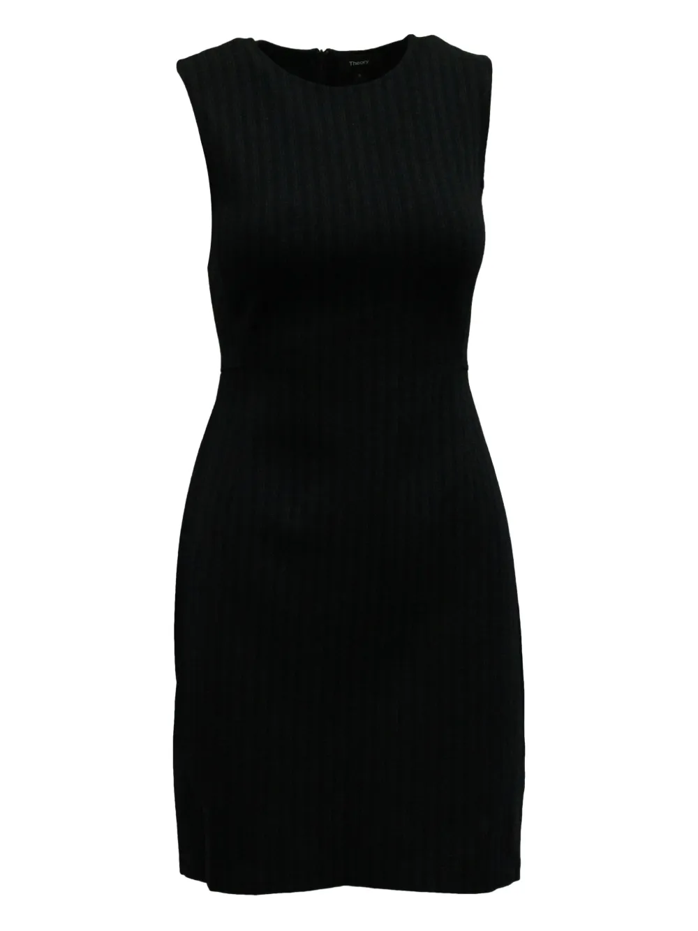 Pre-owned Theory Ribbed Sleeveless Mini Dress In Blue