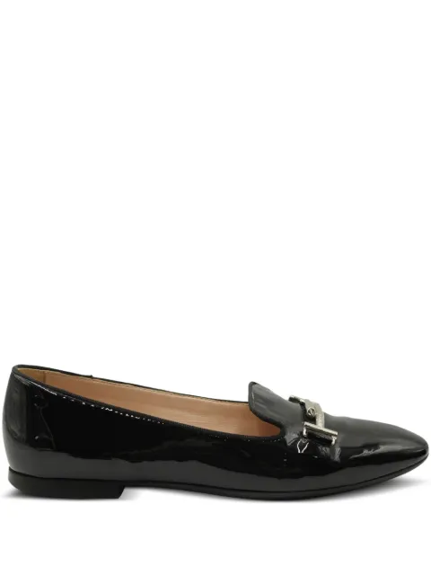 Tod's Double T patent leather loafers